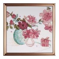 Design Works Counted Cross Stitch Kit Pastel Floral