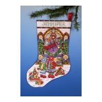 Design Works Counted Cross Stitch Kit Stained Glass Stocking