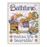Design Works Counted Cross Stitch Kit Bathtime Bears