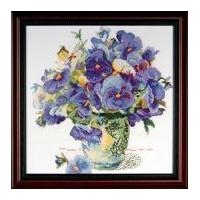 Design Works Counted Cross Stitch Kit Pansy Floral