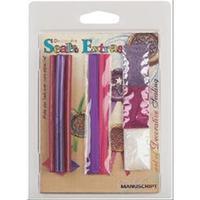 Decorative Sealing Extras-Pink/Purple - Wax Ribbon Glitter 246622