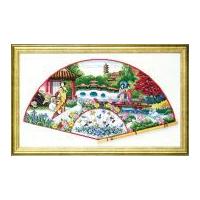 Design Works Counted Cross Stitch Kit Bamboo Fan