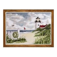 design works counted cross stitch kit peaceful shores