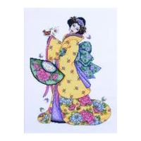 design works counted cross stitch kit golden geisha