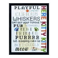 design works counted cross stitch kit here kitty