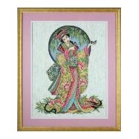 design works counted cross stitch kit oriental grace