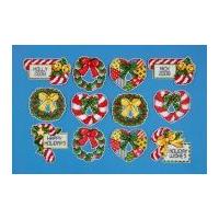 Design Works Plastic Canvas Kit Candy Canes & Wreaths