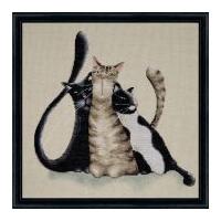 design works counted cross stitch kit kitty trio