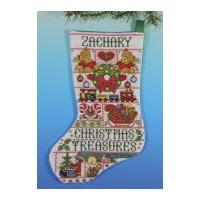 Design Works Counted Cross Stitch Kit Christmas Treasures Stocking