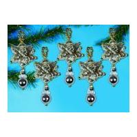 Design Works Christmas Decorations Beaded Craft Kit Metallic Drop Ornaments
