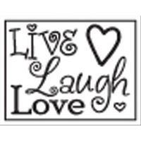 Decorative Resin Seal W/Wax Stick-Live Love Laugh W/Purple Wax 236204