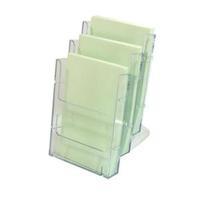 Deflecto A5 Literature Holder Modular Table and Wall Mountable Clear -