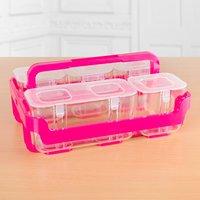 deflecto pink storage caddy 384285