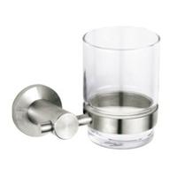 deco brushed steel modern high quality toothbrush holder and frosted b ...