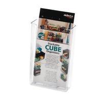 deflecto dl clear flat back literature holder de76001