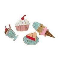 Dessert Enamel Pins 4 Pack