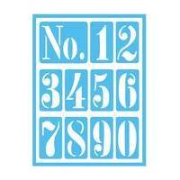 DecoArt Patio Paint Vintage Numbers Stencil