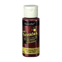 DecoArt Christmas Red Craft Twinkles Glitter Paint 59 ml