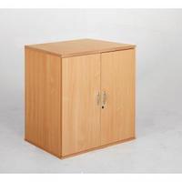 Desk High Cupboard with Doors White