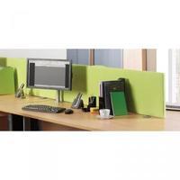 Desk Screen Rectangle 1600x400 Charcoal