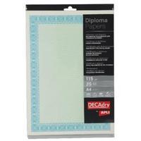 Decadry A4 Helicoid TurquoiseBlue B Certificate Paper 115gsm Pack of