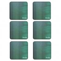 Denby Lifestyle Colours Green Placemats & Coasters, Green, 6pk Coasters