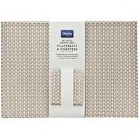 denby linen woven vinyl placemats coasters