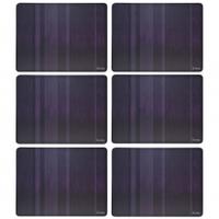 Denby Lifestyle Colours Purple Placemats & Coasters, Purple, 6pk Place Mats