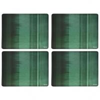 Denby Lifestyle Colours Green Placemats & Coasters, Green, 4pk Place Mats