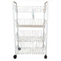 delfinware 4 tier mobile storage rack