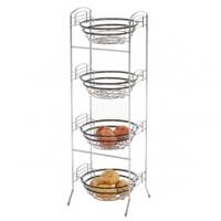 delfinware 4 tier vegetable rack chrome frame