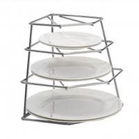 Delfinware Chrome Four Tiered Plate Stacker