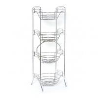 Delfinware Chrome Four Tiered Vegetable Rack