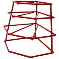 Delfinware 4 Tier Plate Stacker Red