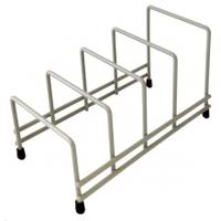 delfinware plate storage rack grey