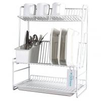 Delfinware 3 Tier Plate Rack in White