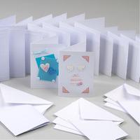 Deckled Greetings Cards 131 x 87mm - White