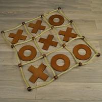 deluxe wooden noughts and crosses tic tac toe by selections