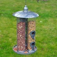 Deluxe 3 in 1 Suet Nuts and Feeds Bird Feeder Seeds by Kingfisher