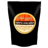 decorus coffee skin scrub with orange peel 200g