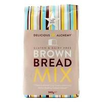 Delicious Alchemy Gluten &amp; Dairy Free Brown Bread Mix 340g