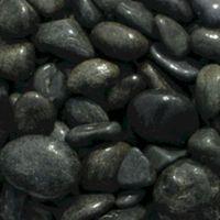 deco pak black cobbles decorative stone bulk bag