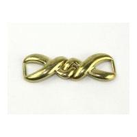 Decorative Link Clasp Fastener Gold