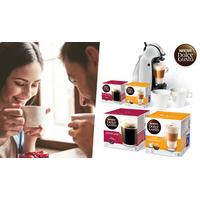 De'Longhi Dolce Gusto Coffee Machine + 32 Coffee Pods & 2 Mugs