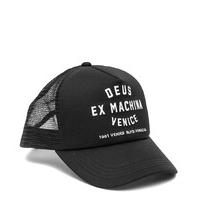 deus hats and caps venice address trucker cap black