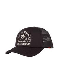 deus hats and caps temple trucker black