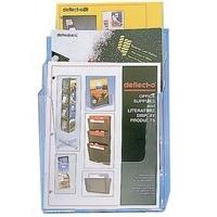 Deflecto Literature Holder A4 3-Tier Clear 77301