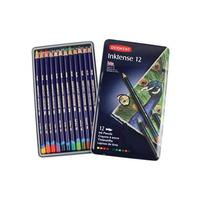 Derwent Graphitint Pencils Firm Blendable Soluble Quick-drying Assorted Colours (Pack of 12 Pencils)