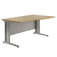 Deluxe Eco Wave Desk 1200 Left White