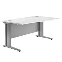 Deluxe Eco Wave Desk 1200 Right White